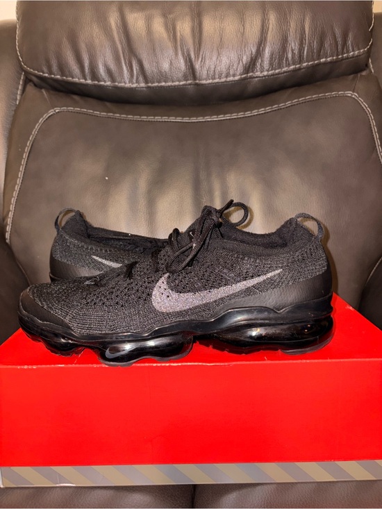 Nike Other - Nike Men’s Black Flyknit VaporMax with Dark Gray Swoosh